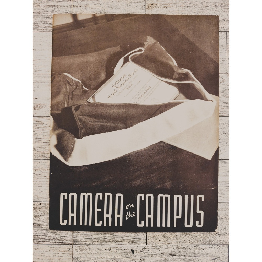 Vintage 1949‎ Yearbook Saint Xavier College "Camera on the Campus" B&W Pics